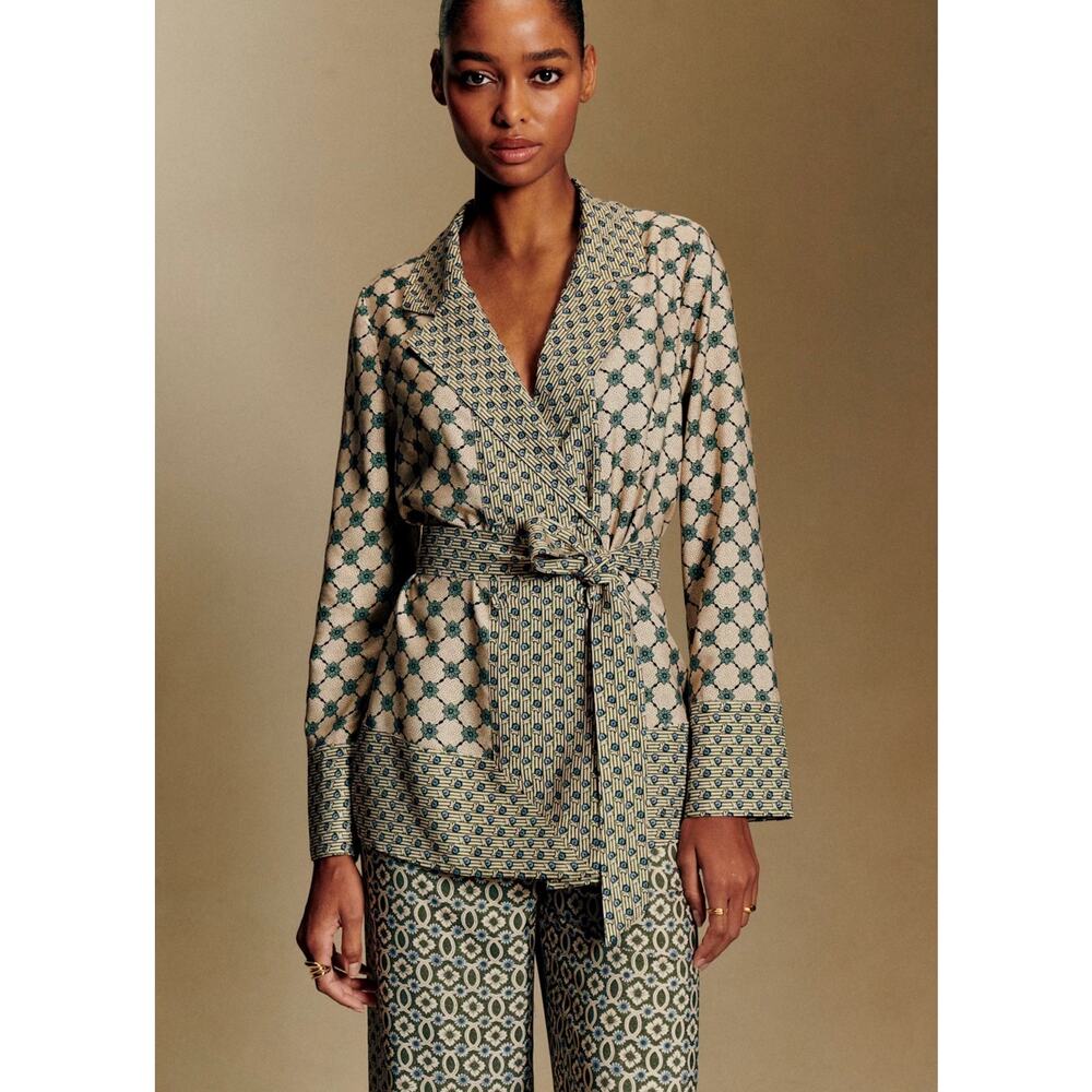 Sézane Set Current Style Sold-Out Size 6 AMIRIS SHIRT & CHRISTIAN TROUSERS Fr 38